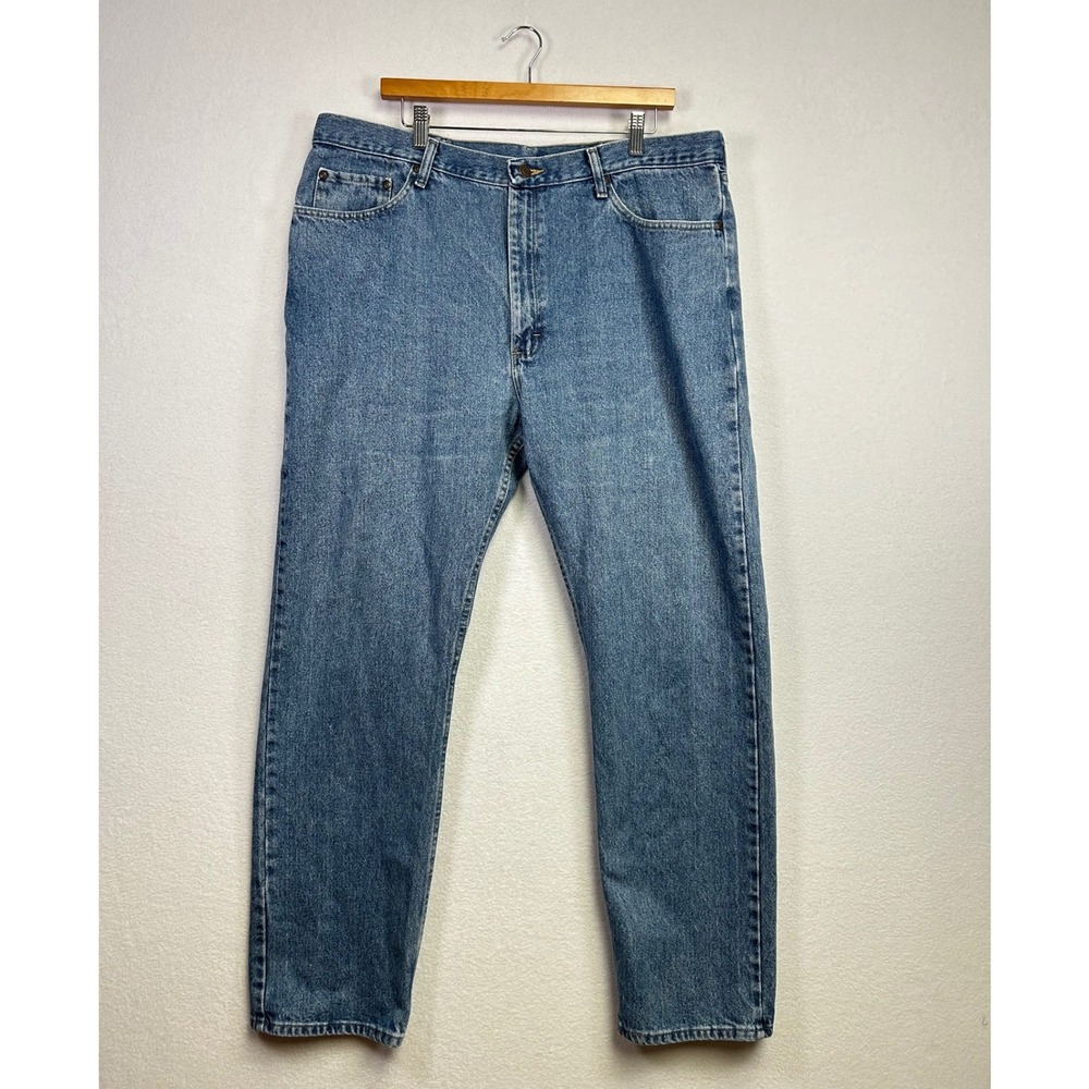Wrangler Mens 40x32 Regular Fit Blue Denim Jeans Comfort‎ Guaranteed